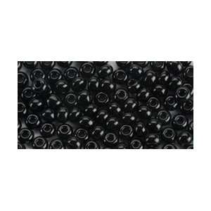 Beaders Paradise Glass Bead Tubes 24 Grams 2/0 Opaque Black; 3 Items 
