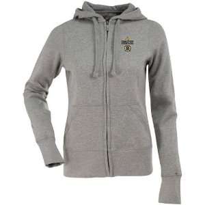   Cup Champs Womens Zip Front Hoody Sweatshirt (Grey)