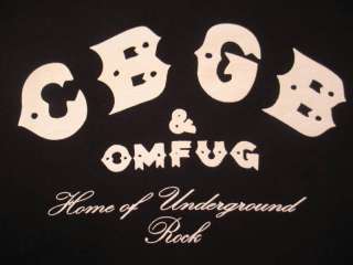 CBGB omfug t shirt music punk rock band L XL 2X 3X  