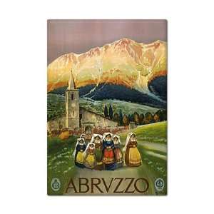 Abruzzo Italy Advertising Poster Artwork Reproduction Artwork Fridge 