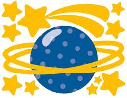 OUTER SPACE SHIP ROCKET PLANET BOY WALL STICKERS DECALS  