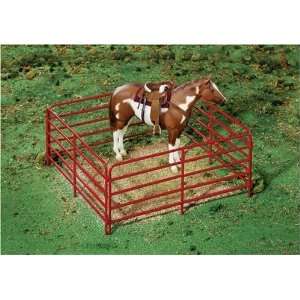  Breyer Metal Livestock Corral   Red Toys & Games