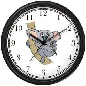  Cartoon Koala Bear Animal Wall Clock by WatchBuddy 