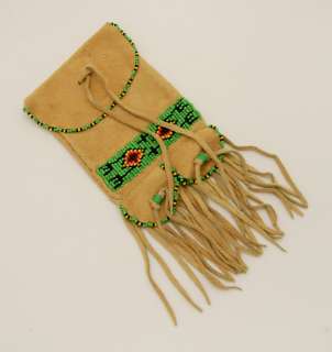Lakota Tribal Hide Medicine Bag Hand Made Indian  