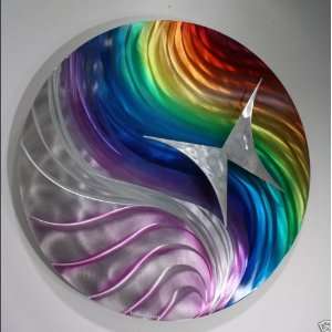 Rainbow Butterfly Abstract Metal Wall Art