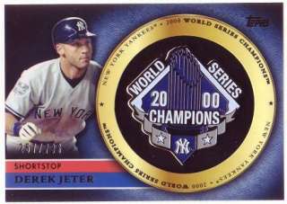 are bidding on a 2012 Topps Derek Jeter World Series Champions Pin 257 