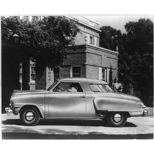   1947 Studebaker automobile in driveway,South Bend,IN