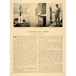  1906 Article Florida Keys Sport Fishing Barracuda Crawfish 