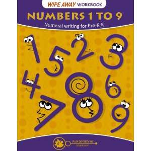  Numbers 1 to 9 Wipe Away Workbook Toys & Games