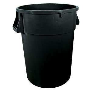   Huskee Trash Can, Black Recycled Material