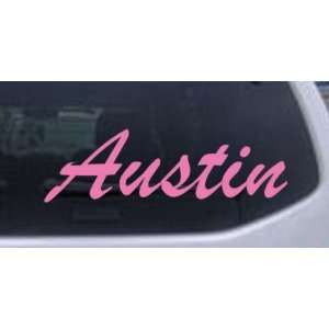 com Pink 12in X 3.6in    Austin Car Window Wall Laptop Decal Sticker 