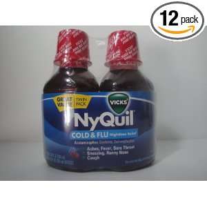  Twin Pack Nyquil 6 Pk 10 Fl Oz Cold & Flu Health 