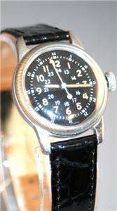 Waltham Type A 17 1950s Military Watch   24 Hour Dial  