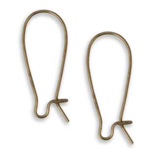 Vintaj Natural Brass Medium Arched Ear Wire 26mm/1 Pair  