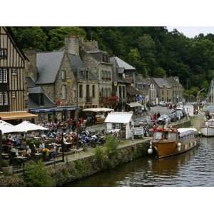  View over La Rance River and the Port of Dinan, Brittany 