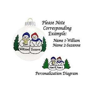  Personalized Snowman Couple Ornament