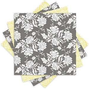  Brocade Bridal Shower Partyware In Yellow Pattern Sheets 