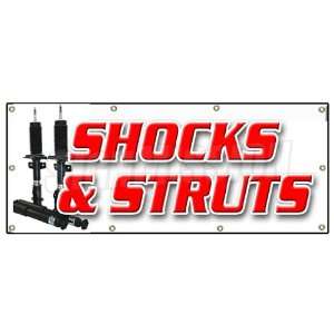   x96 SHOCKS AND STRUTS BANNER SIGN car brake auto repair mechanic car