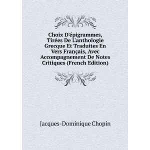   Accompagnement De Notes Critiques (French Edition) Jacques Dominique
