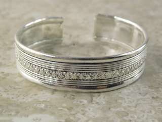 DIVINE     crafted     SILVER   cuff   BRACELET _ open _  