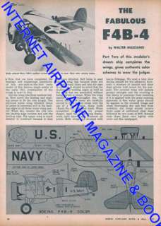 MODEL AIRPLANE NEWS MAY 1951 WW1 GERMAN RUMPLER D.I NIE  