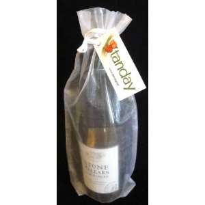   x15 Wine Bottle Organza Bag Gift Pouch (6 Bags)White 