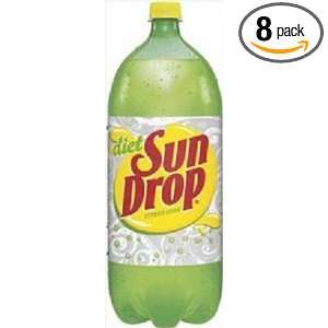 UP Sun Drop Diet Soda Soft Drink, 67.63 Ounce (Pack of 8)  