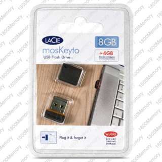 LaCie 8GB MosKeyto USB Flash Drive Key 30MB/s 8G Mac PC  