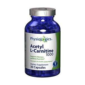  PhysioLogics Acetyl L Carnitine 1000mg 30 capsules Health 