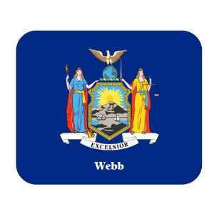  US State Flag   Webb, New York (NY) Mouse Pad Everything 