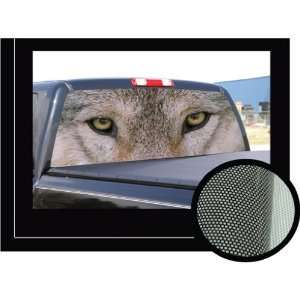   22x65   Rear Window Graphic  compact p/u truck film view thru vinyl