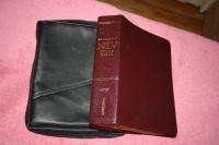  Bible Large Print With Case. Thumb indexed. RED letter edition.  
