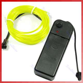 2M Flexible Neon Light Glow EL Wire Rope Car Party 6#  