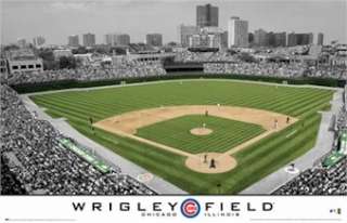 BASEBALL POSTER ~ CHICAGO CUBS WRIGLEY FIELD 4768  