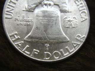 1949 FRANKLIN HALF DOLLAR   WELL STRUCK BEAUTY   PLEASING COIN  