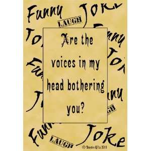   Parchment Poster Quotation Humor Funny Joke Voices