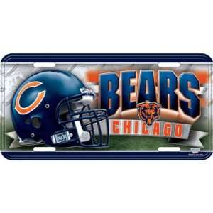 Chicago Bears NFL Embossed Metal License Plate Car Auto Front Novelty 