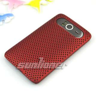 Mesh Hole Hard Case for HTC HD7 T9292+LCD Film.WR  