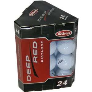  Wilson Deep Red Distance Golf Balls (2 Dozen) Sports 