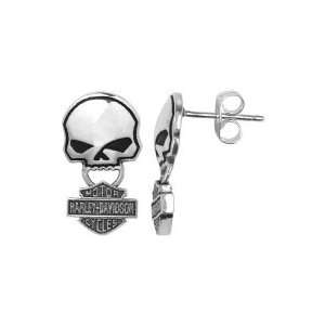 Harley Davidson® single Willie G pattern earring STUD Men 
