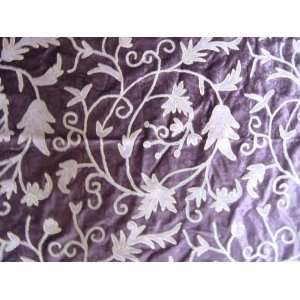  Crewel Fabric Orpheus Bright Purple Cotton Viscose Velvet 