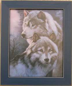Wolves Pictures Framed Country Picture Print Art  