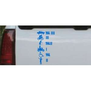   Count Funny Car Window Wall Laptop Decal Sticker    Blue 3in X 5.7in