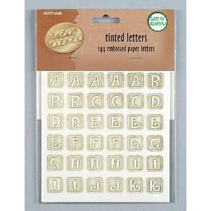  Hot Off The Press   Embossed Paper Cut Outs Tinted Letters 