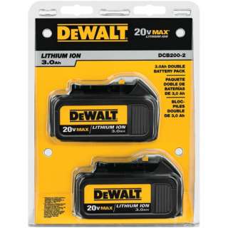   DCB200 2 20V MAX* Lithium Ion Battery Pack (3.0 Ah)   2 Pack  