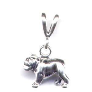   Silver Bull Dog Pendant AKC Breed Jewelry Gift Boxed 