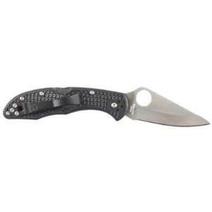   Delica4 Lightweight Frn Plainedge Knife, Black