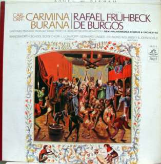 FRUHBECK DE BURGOS orff carmina burana LP vinyl S 36333  