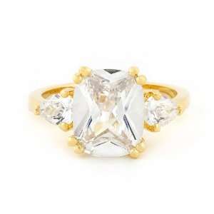  Engagement Ring w/ Elegant Teardrop Sidestones Kate Bissett Jewelry