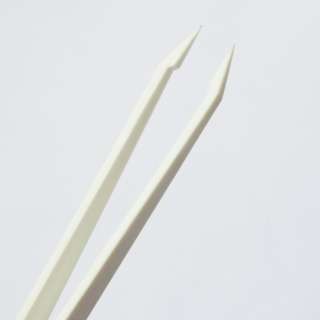 New Plastic ESD Anti static Tweezers Repair Tool White  